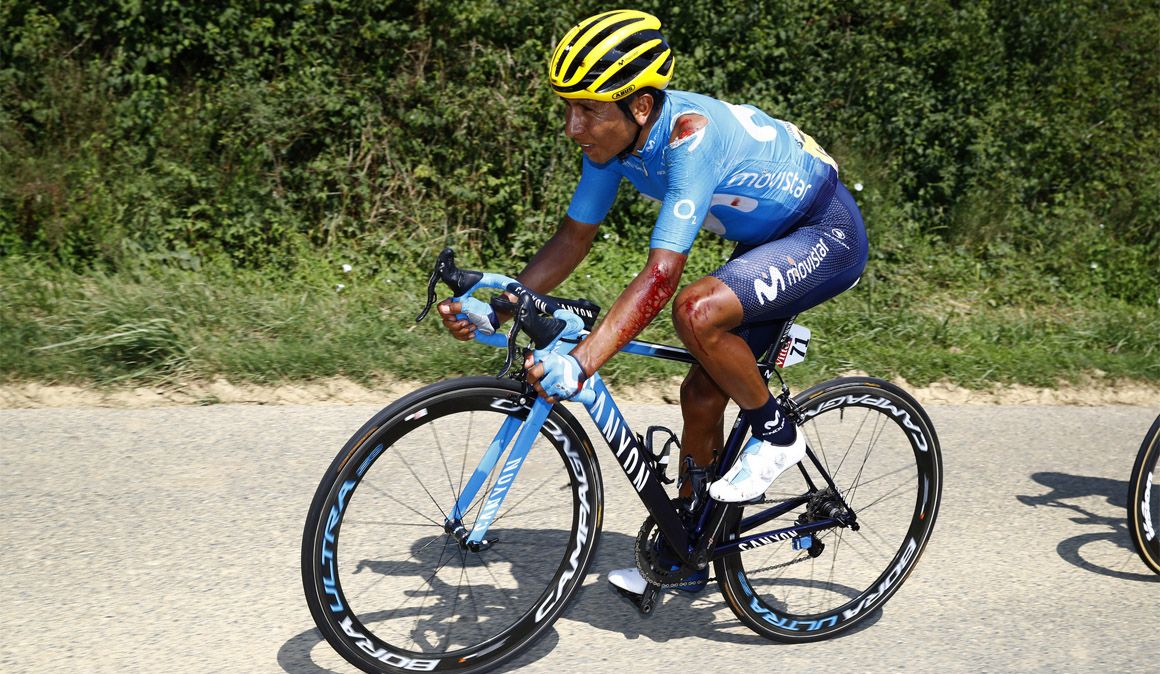 Quintana: "Espero hacer una buena etapa mañana a pesar de la caída"