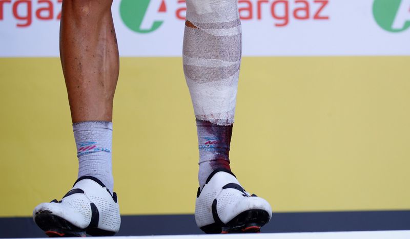 Philippe Gilbert abandona el hospital y estará cuatro semanas de baja