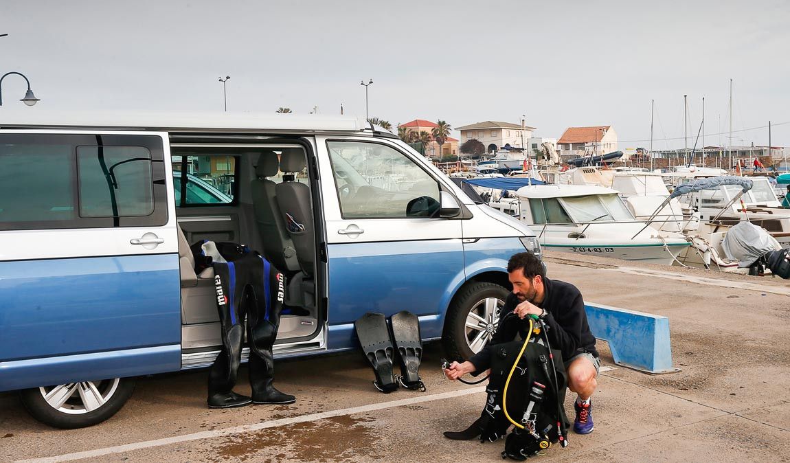 Buceo y campers, lo mejor de dos mundos