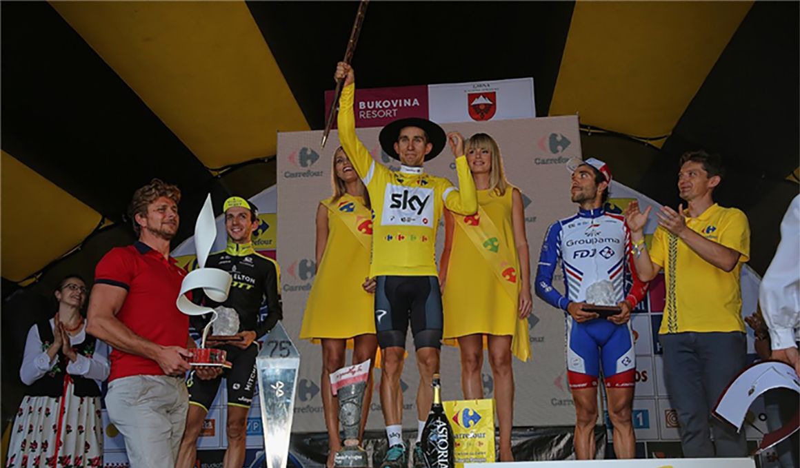 Michal Kwiatkowski, ganador final de la Vuelta a Polonia 2018. 