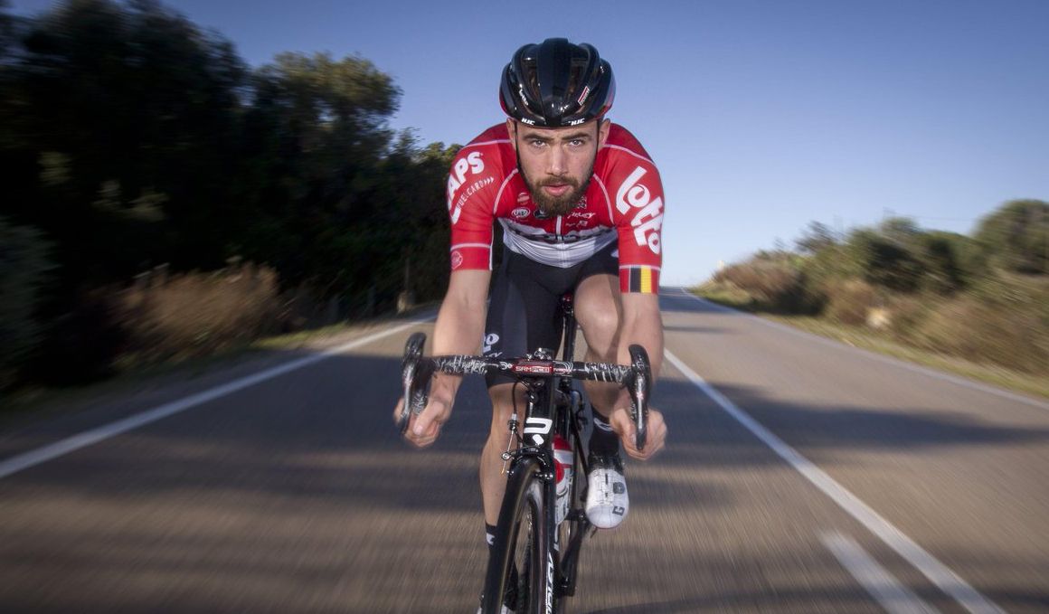 Victor Campenaerts, en una fotografía tomada durante la pretemporada del equipo belga Lotto-Soudal. 