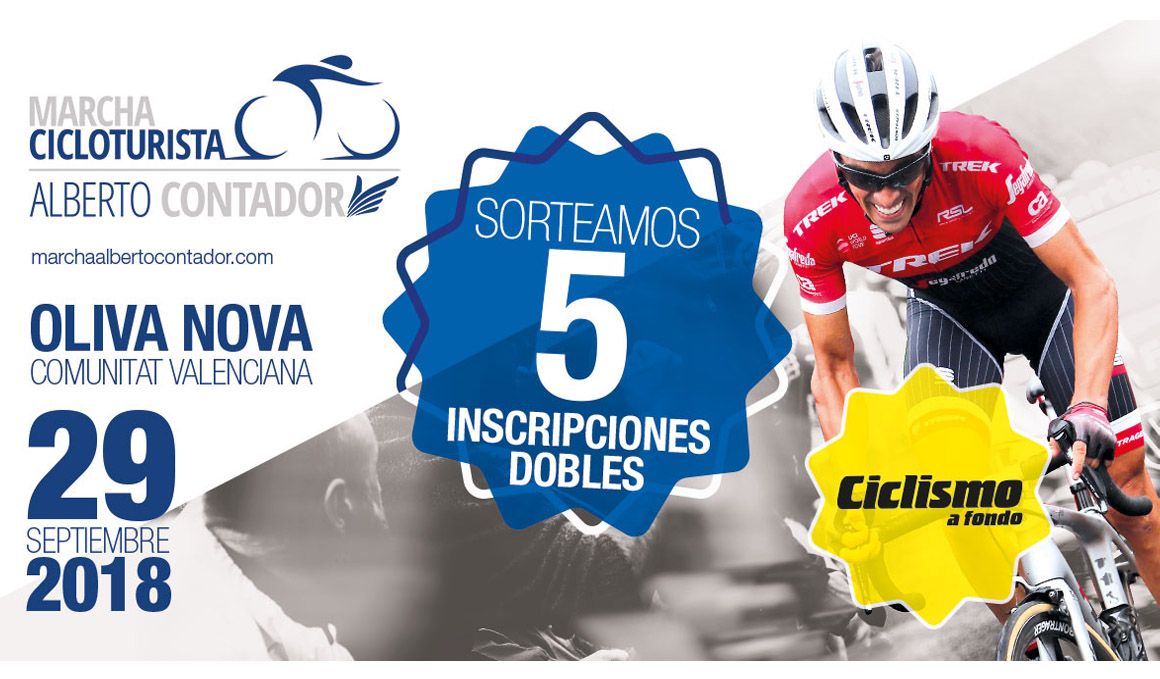 Sorteamos 5 inscripciones dobles a la Marcha Alberto Contador