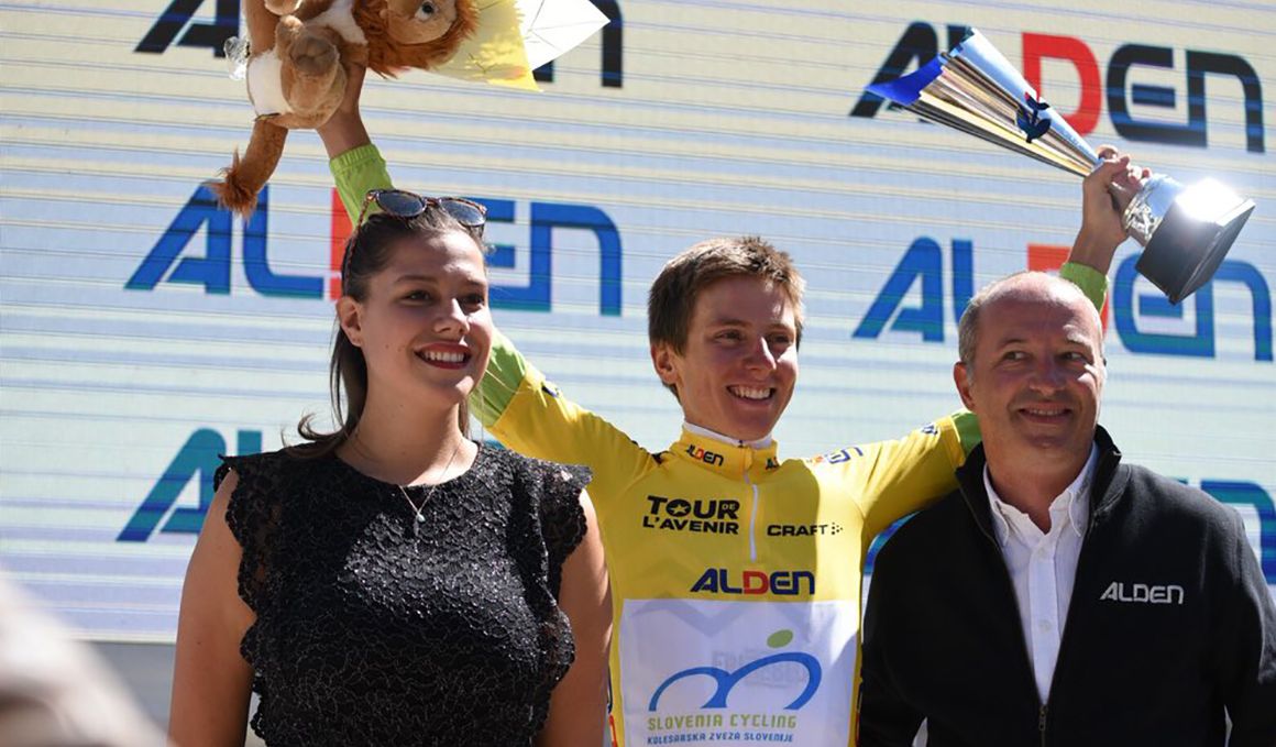 Tadej Pogacar, ganador del Tour del Porvenir 2018.