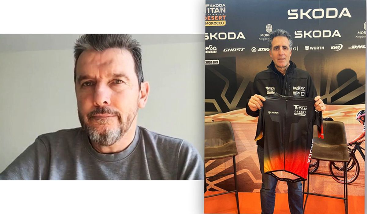 Juan Carlos Unzué agradece la acción del Kosner Saltoki Home en la Titan Desert