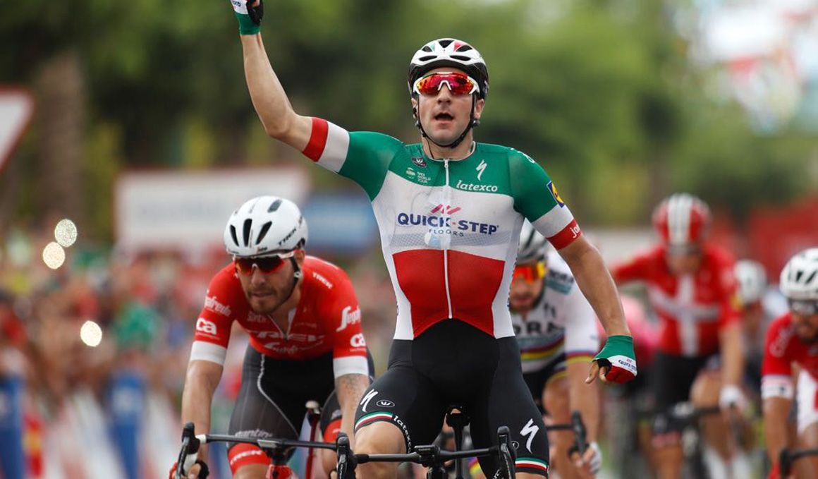 Viviani gana al esprint una etapa de desgaste