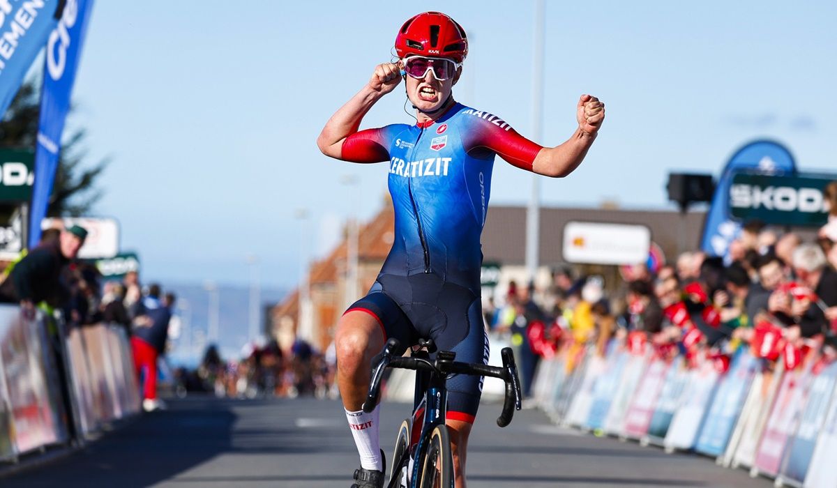 Cédrine Kerbaol logró una poderosa victoria en la segunda etapa del Tour de Normandía