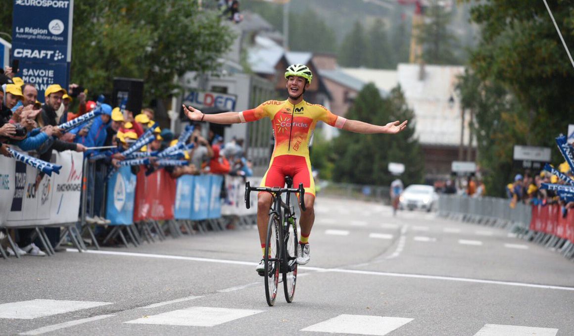 Fernando Barceló, brillante ganador de la 9ª etapa del Tour del Porvenir.  