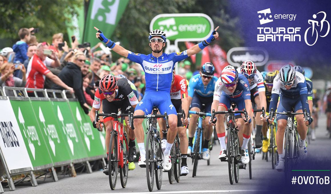 Gran Bretaña: Alaphilippe gana la 3ª etapa; Bevin, nuevo líder
