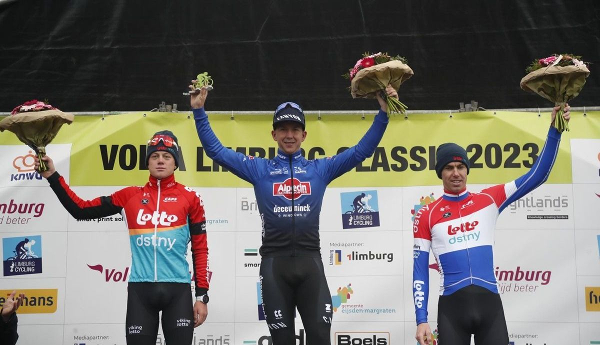 Podio al completo de Volta Limburg Classic 2023