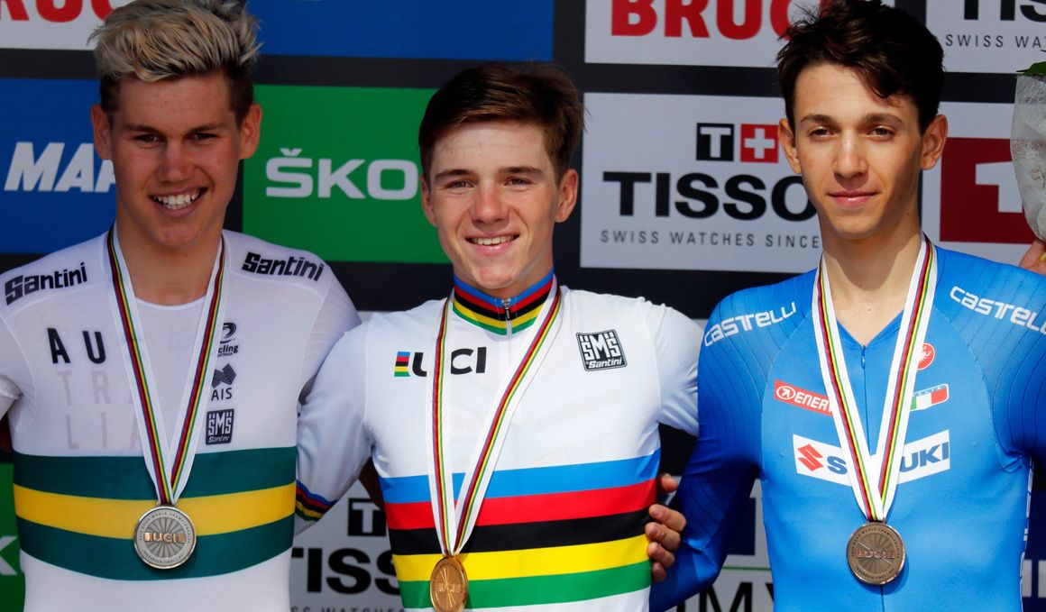 El fenómeno Evenepoel, campeón del mundo Junior contrarreloj