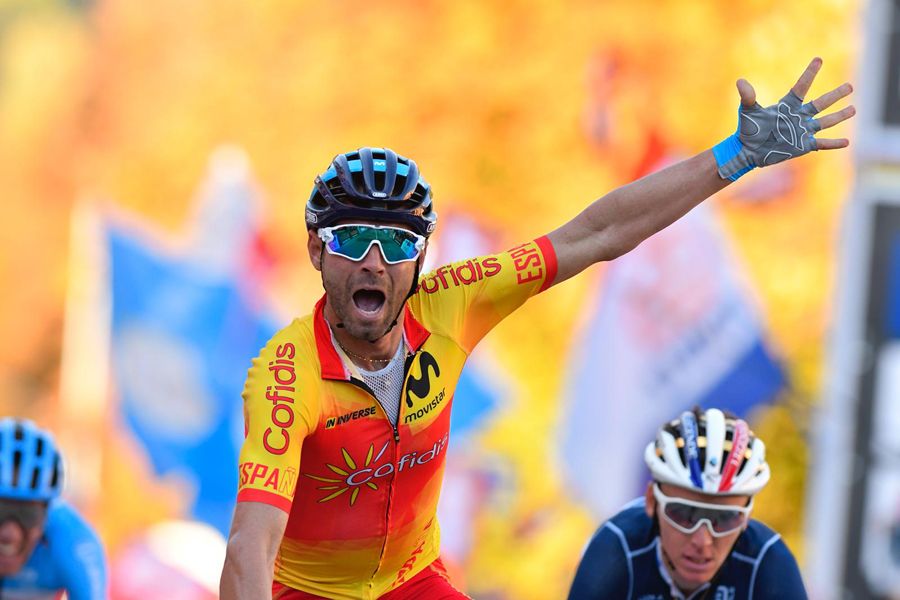 Alejandro Valverde, campeón del mundo de ciclismo