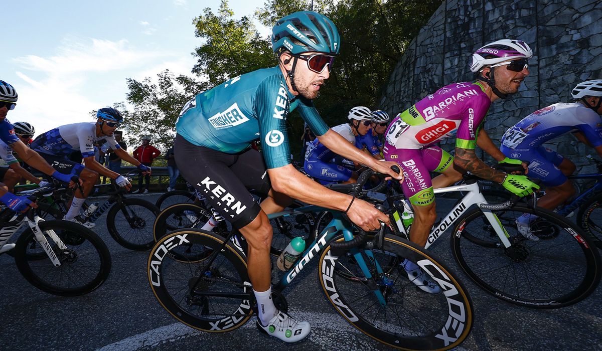 Giovanni Carboni en una imagen de la Coppa Bernocchi 2022. Foto Sprint Cycling Agency