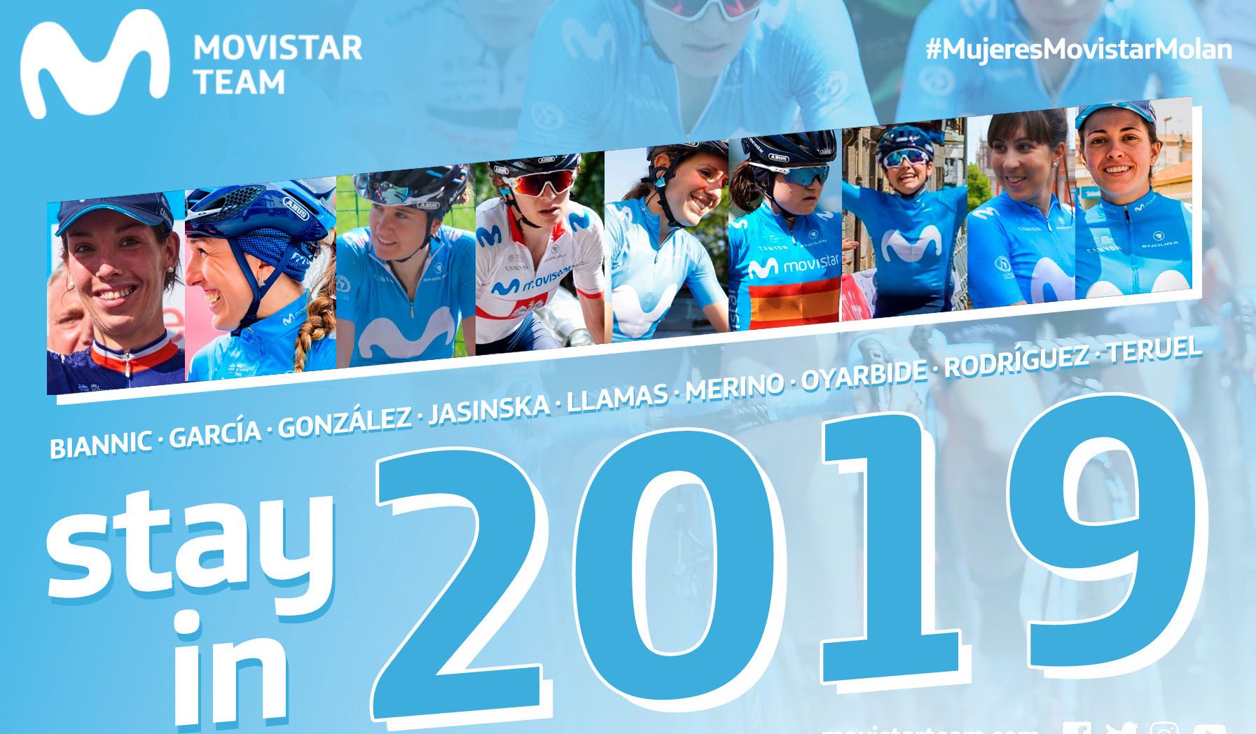 El Movistar Team femenino renueva en bloque para 2019 