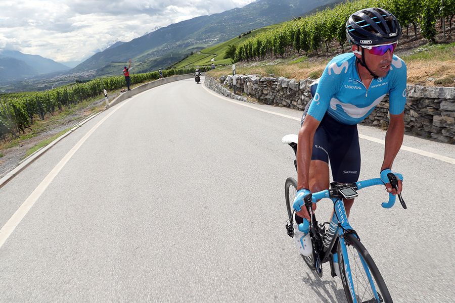 Víctor de la Parte, en acción durante la pasada Vuelta a Suiza. 