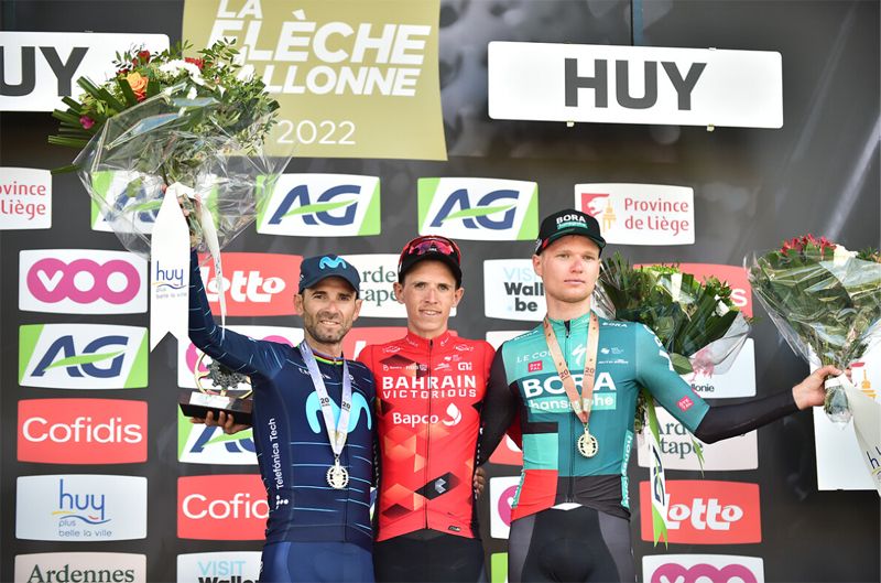 Podio Flecha Valona 2022 Podio Flecha Valona 2022
