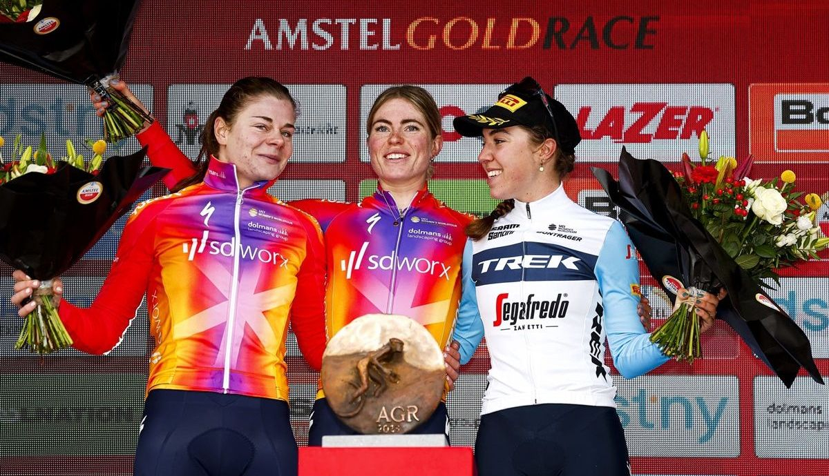 Podio al completo de la Amstel Gold Race 2023