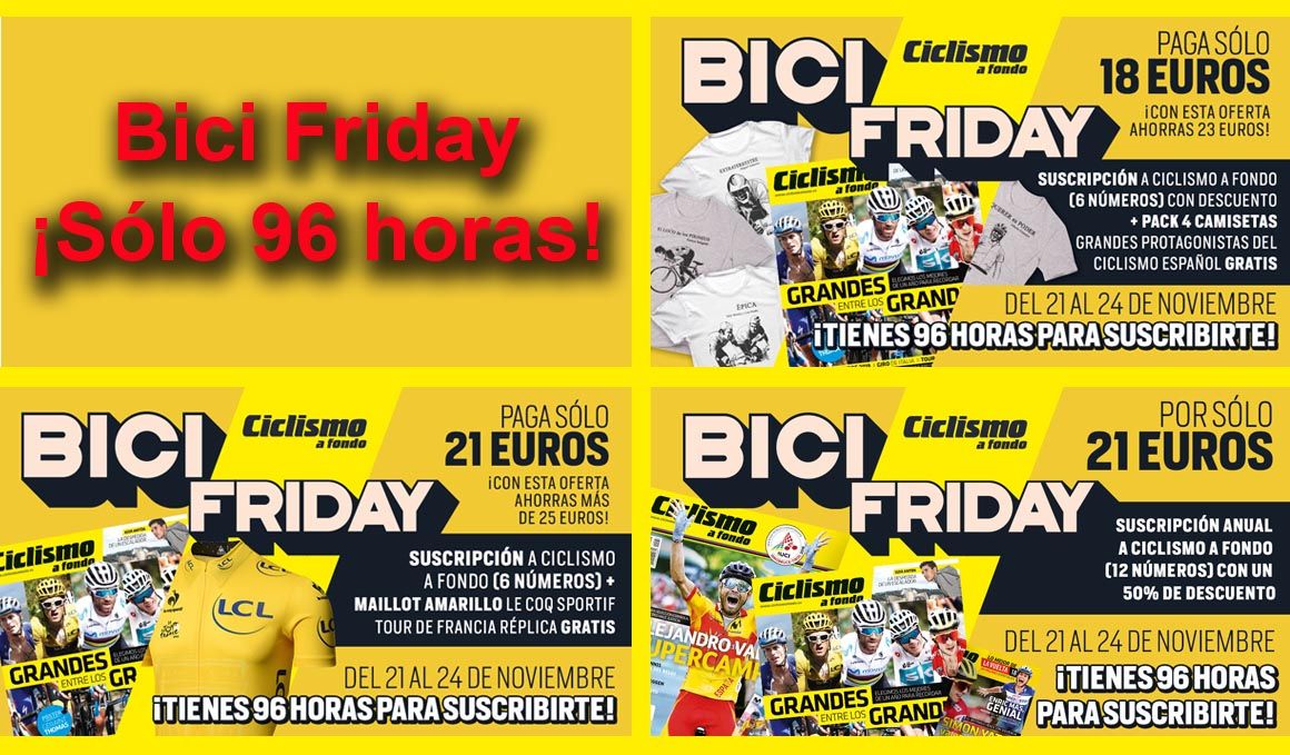 Aprovecha el Black Friday de Ciclismo a  Fondo