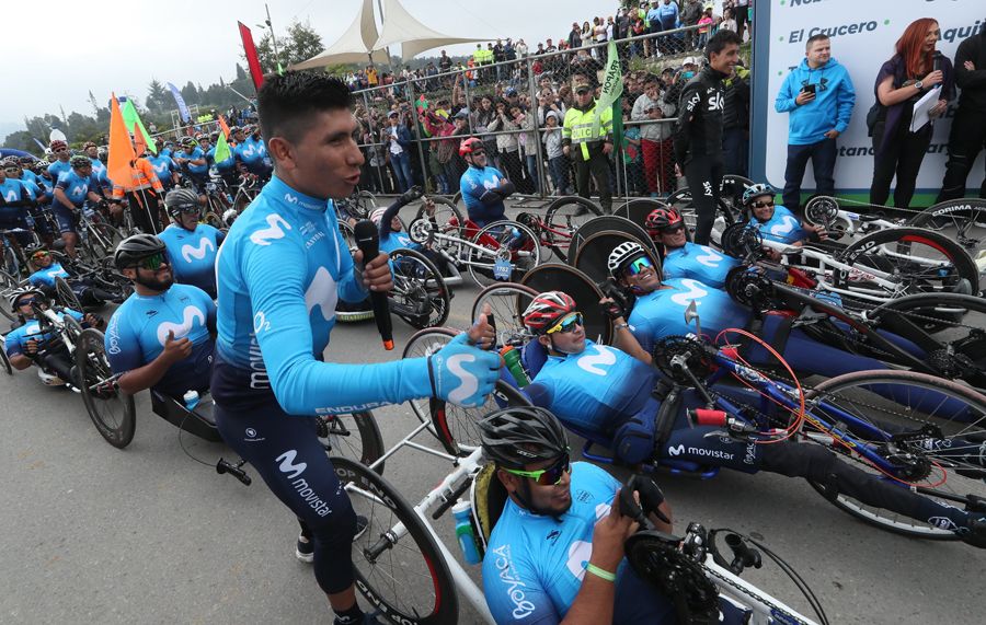 El ciclismo colombiano vive una fiesta en Boyacá con su ídolo Nairo Quintana