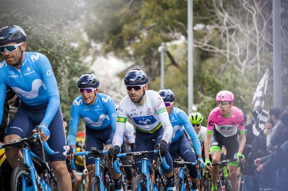El campeón del mundo Alejandro Valverde defenderá la victoria en la Volta a Catalunya, acompañado por Marc Soler