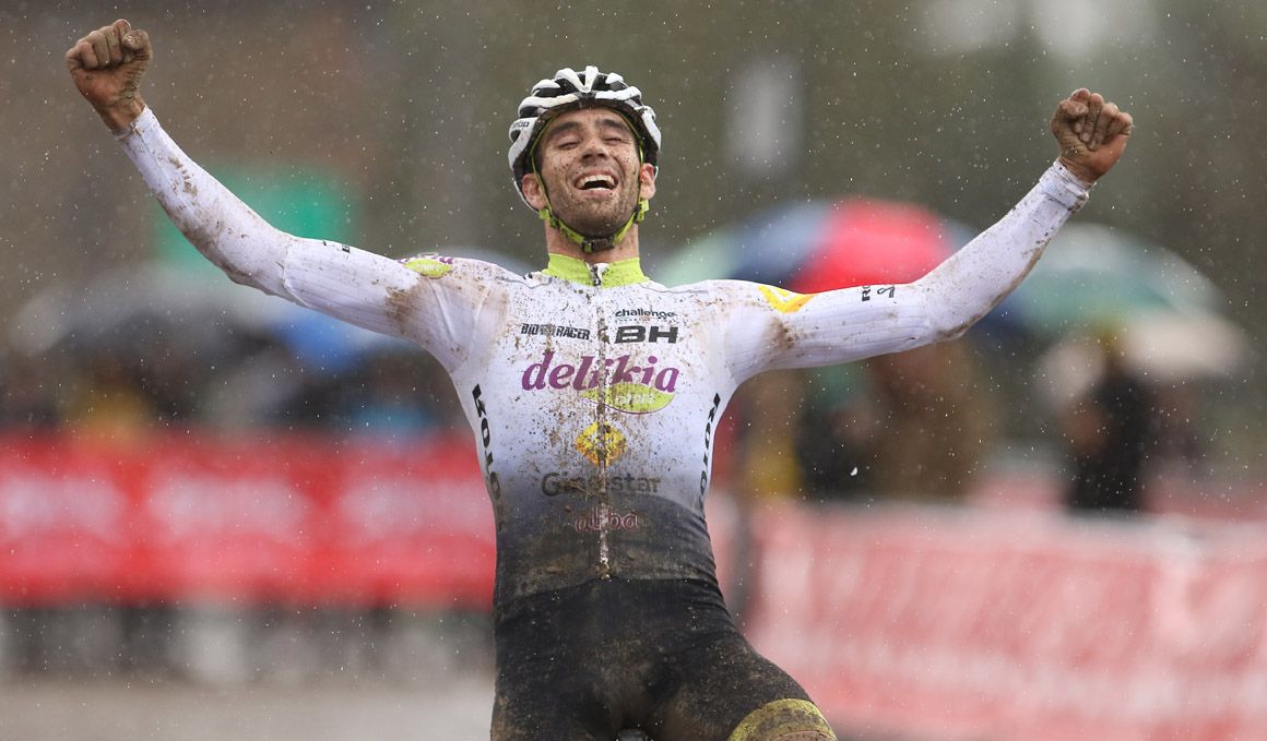 Felipe Orts (Delikia Ginestar), gran favorito en el Campeonato de España de ciclocross.