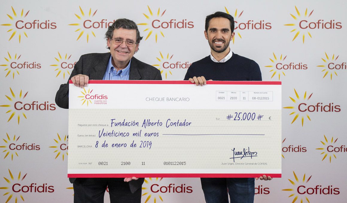 Cofidis colabora con la Fundación Contador para el fomento del ciclismo adaptado