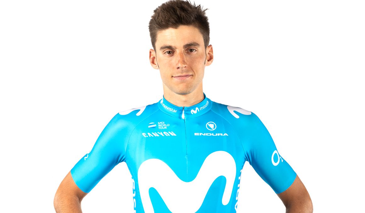 Carlos Verona se cae y abandona en su debut con el Movistar Team