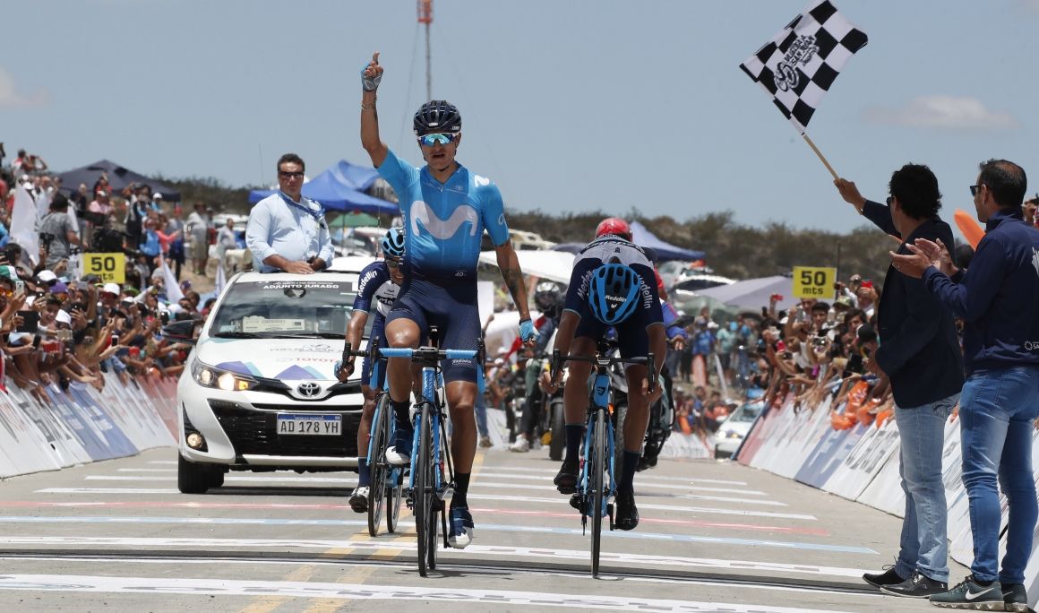 Winner Anacona, etapa y liderato de la Vuelta a San Juan tras ganar en el Alto Colorado