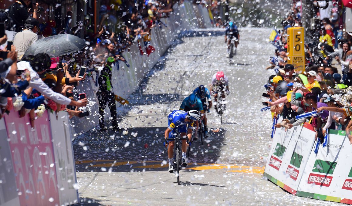 Julian Alaphilippe, nuevo líder del Tour Colombia 2019 tras ganar en La Unión