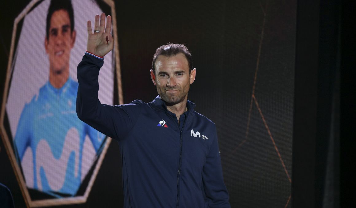 Alejandro Valverde:" No creo en la maldición del maillot arcoìris, pero espero ganar ya”