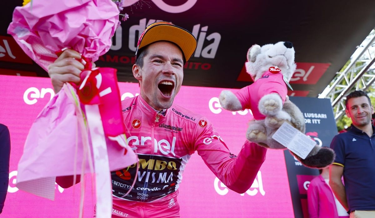Primoz Roglic (Jumbo Visma) ya tiene un rosa con el que acompañar sus tres maillots rojos