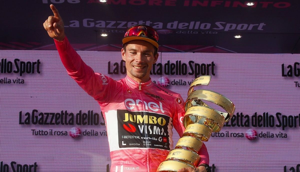 Ya tiene otra foto más para enmarcar Primoz Roglic (Jumbo Visma)