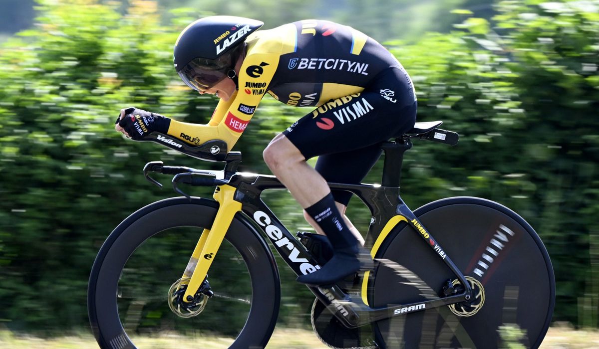 Jonas Vingegaard, segundo en la contrarreloj del Dauphiné