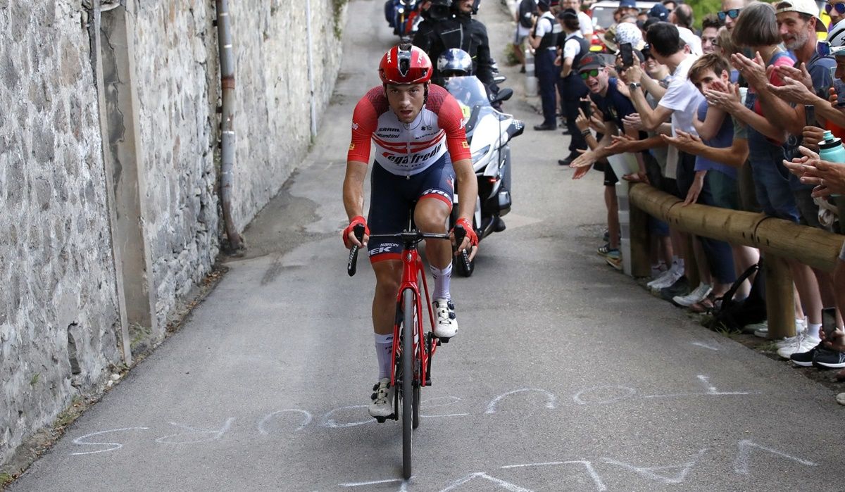 Giulio Ciccone (Trek Segafredo) se marcó una exhibición tremenda en la última etapa de Dauphiné