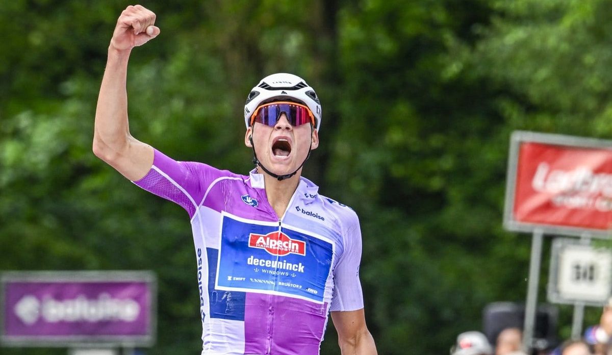 Mathieu Van der Poel (Alpecin Deceuninck) se regaló una nueva exhibición en la Vuelta a Bélgica