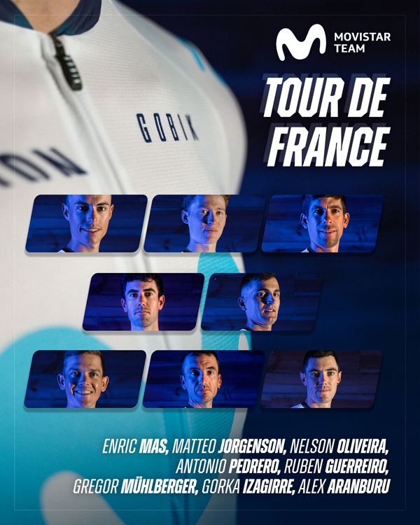 Cartel equipo Movistar Team Tour