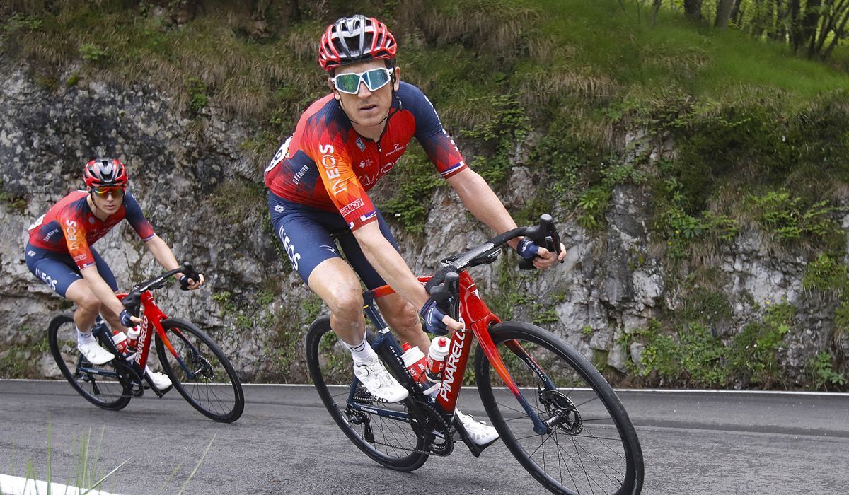 Geraint Thomas en una imagen del pasado Giro de Italia