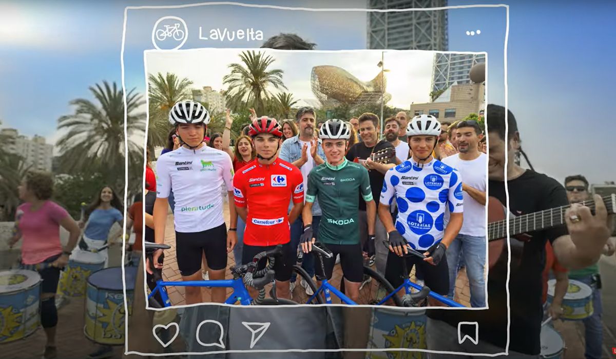 La Vuelta y RTVE recorren Barcelona al son de ‘Corazón sin salida’, de Estopa