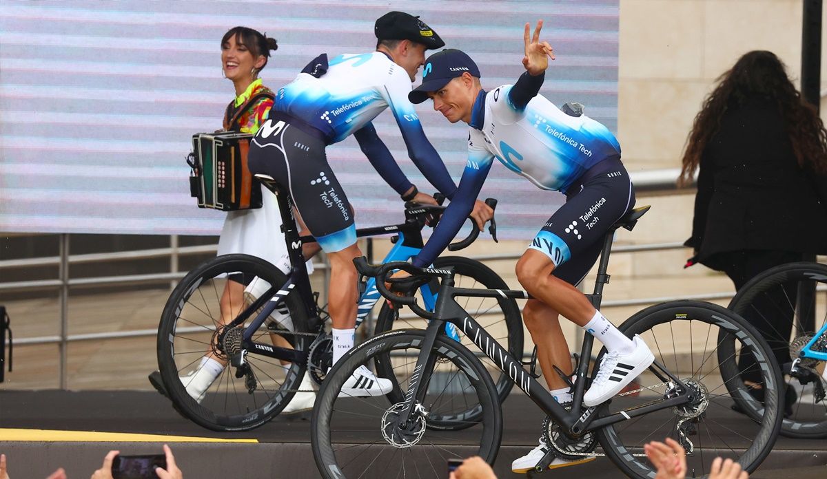 Enric Mas (Movistar Team) se vio obligado a abandonar el Tour de Francia durante la primera etapa Enric Mas (Movistar Team) se vio obligado a abandonar el Tour de Francia durante la primera etapa