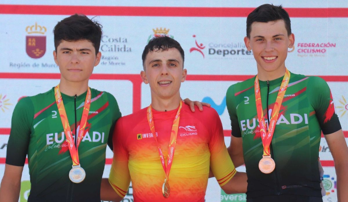 Podio en la categoría masculina del Campeonato de España Junior 2023