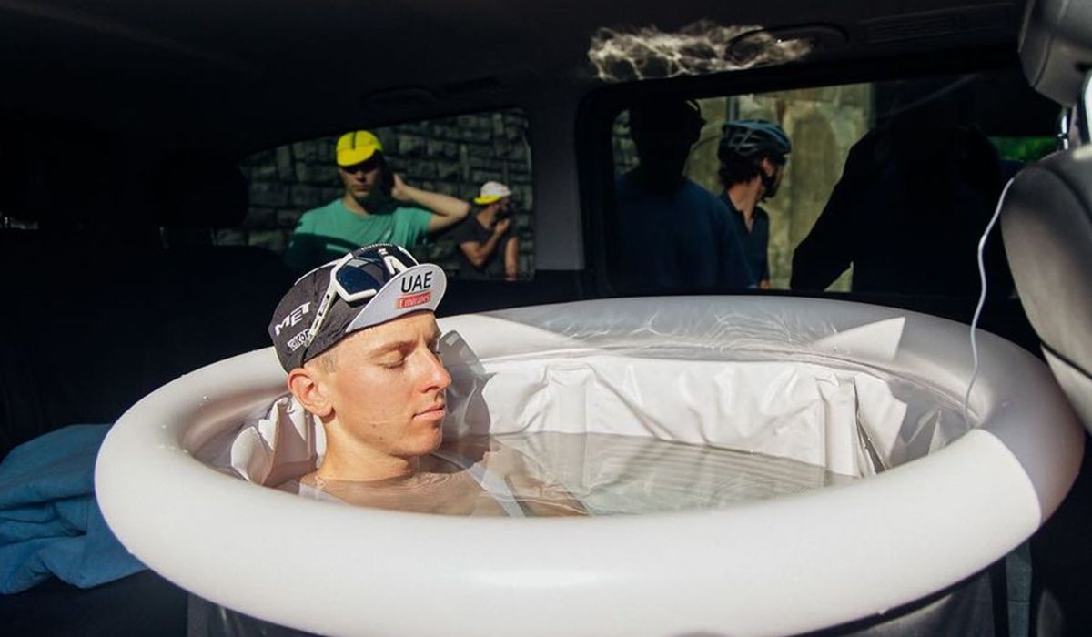 El UAE de Pogacar se lleva una piscina portátil al Tour para acelerar la recuperación