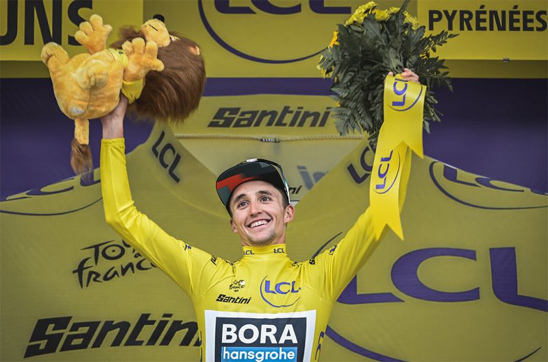 Jai Hindley, nuevo maillot amarillo del Tour Jai Hindley, nuevo maillot amarillo del Tour