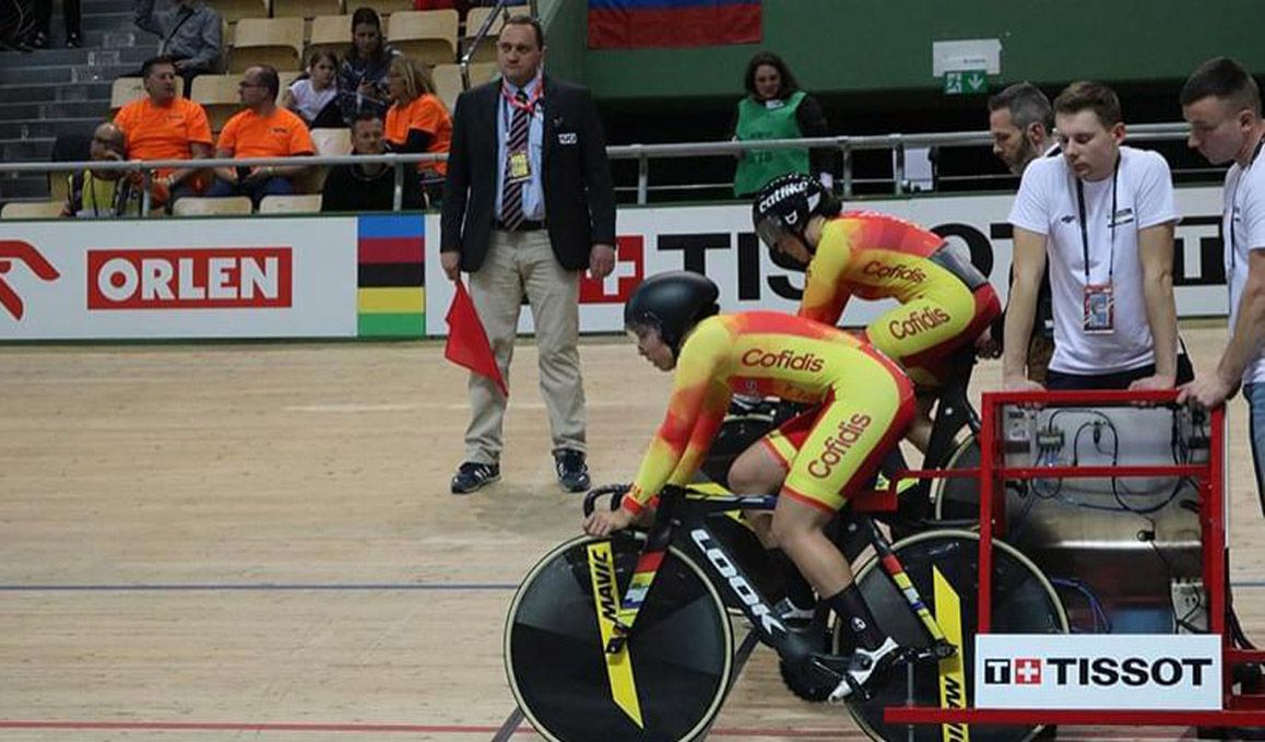 Mundial de Pista: Calvo y Casas finalizan 9° en la Velocidad por Equipos