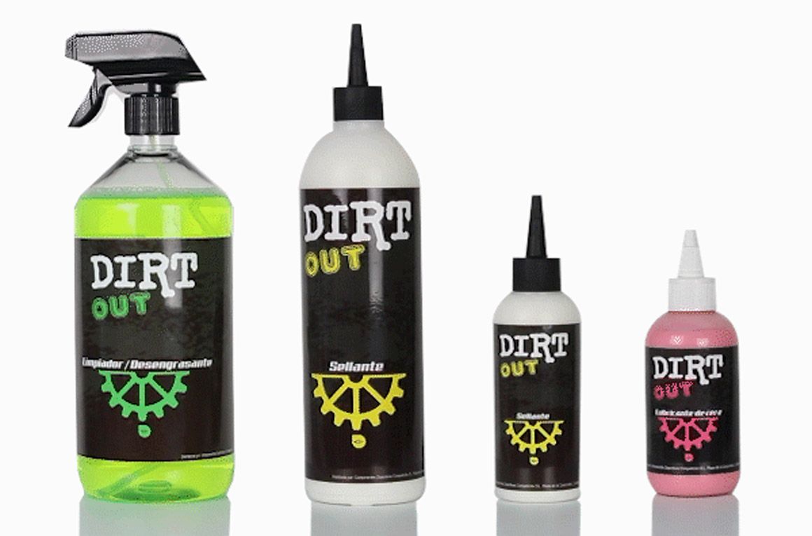 Dirt Out, nueva marca de productos de limpieza y mantenimiento de bicicletas de Eltin