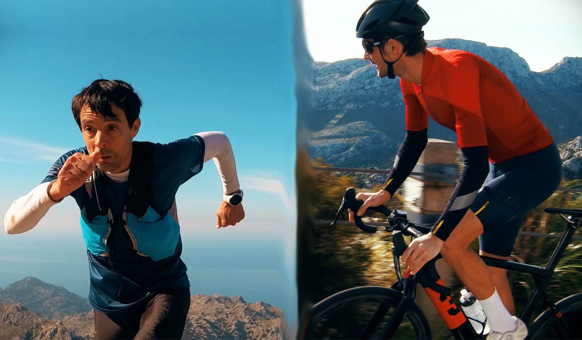 Fränk Schleck y Tòfol Castanyer  reto en Mallorca