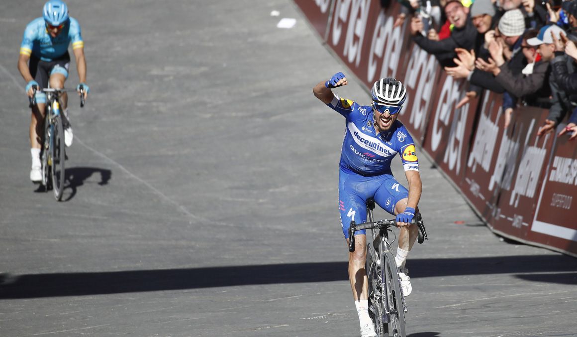 Julian Alaphilippe se ha convertido en el primer francés en ganar la Strade Bianche