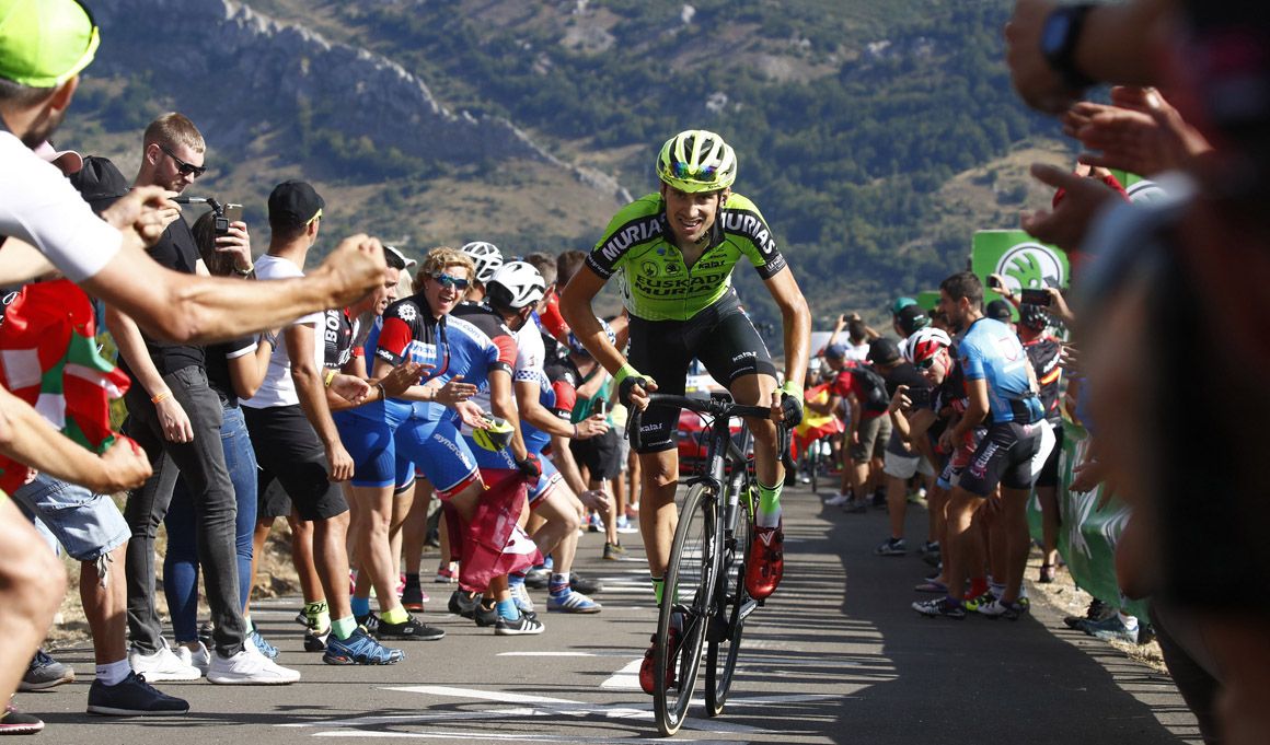 Óscar Rodriguez (Euskadi-Murias) fue el vencedor en la cima de La Camperona, elegido el pasado año como el final en alto más viral de La Vuelta´18.