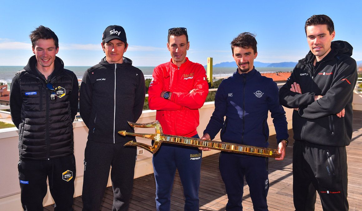Roglic, Dumoulin, Thomas y Nibali, aspirantes al reinado en la carrera de los dos mares