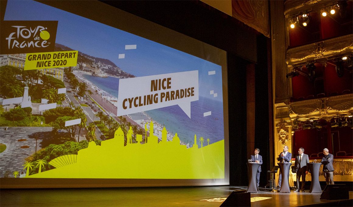 Presentación de las primeras etapas del Tour 2020. Foto: Timothé Renaud (ASO).