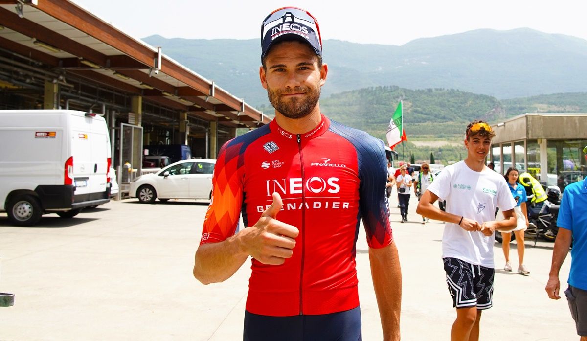 Filippo Ganna (INEOS Grenadiers), victoria y liderato en Valonia