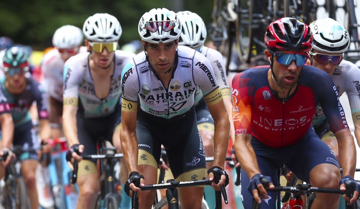 Mikel Landa (Bahrain Victorious) cerrará mañana en París un Tour en el que no le ha salido nada